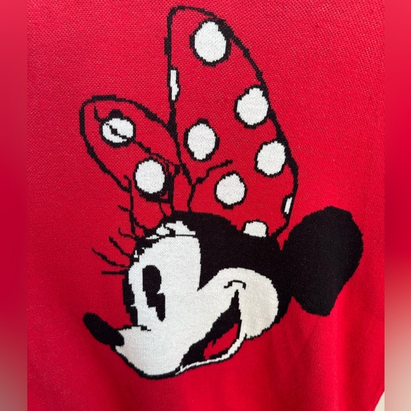 Disney Minnie Mouse Red Polka Dot Sweater | Cute Cozy Graphic Knit - Picture 5 of 5